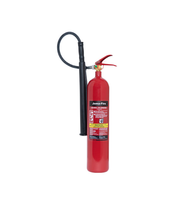 5 Kg Co-2 slukker Kulsyreslukker Joma-Fire m. oval tragt