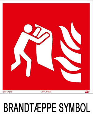 brandskilte - brandtæppe
